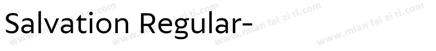 Salvation Regular字体转换